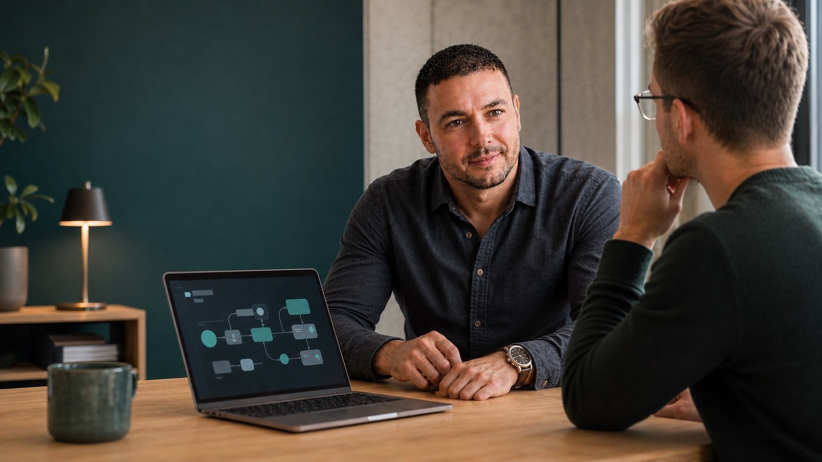 René Zander in an AI coaching session